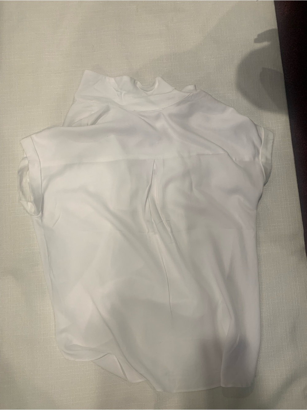(NWT) Rose&Olive White Short-Sleeve Utility Blouse - Picture 7 of 7